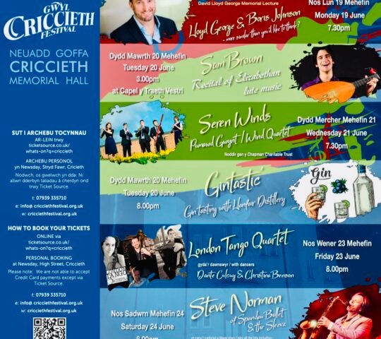 Criccieth Festival (Music) – Criccieth, Wales 2026