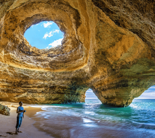 Albufeira: Coastline and Benagil Caves Tour by Catamaran